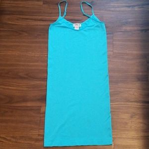 Blue bodycon tank dress